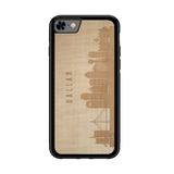 CityScape Wooden Phone Case (Dallas TX Skyline)