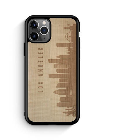 CityScape Wooden Phone Case (Los Angeles CA Skyline)