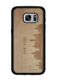 CityScape Wooden Phone Case (New York NY Skyline)