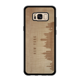 CityScape Wooden Phone Case (New York NY Skyline)