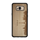 CityScape Wooden Phone Case (Paris France Skyline)