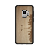CityScape Wooden Phone Case (Paris France Skyline)