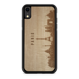 CityScape Wooden Phone Case (Paris France Skyline)