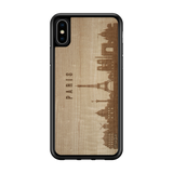 CityScape Wooden Phone Case (Paris France Skyline)