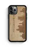 CityScape Wooden Phone Case (Philadelphia PA Skyline)