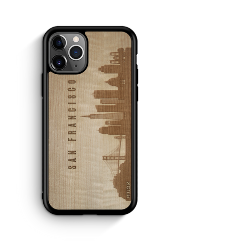 CityScape Wooden Phone Case (San Francisco CA Skyline)