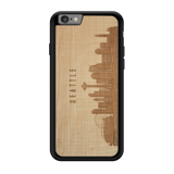 CityScape Wooden Phone Case (Seattle WA Skyline)