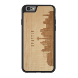 CityScape Wooden Phone Case (Seattle WA Skyline)