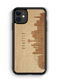 CityScape Wooden Phone Case (Seattle WA Skyline)