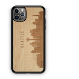 CityScape Wooden Phone Case (Seattle WA Skyline)