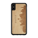 CityScape Wooden Phone Case (Seattle WA Skyline)