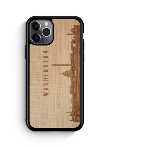 CityScape Wooden Phone Case (Washington DC Skyline)