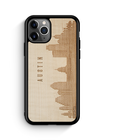 CityScape Wooden Phone Case (Austin TX Skyline)