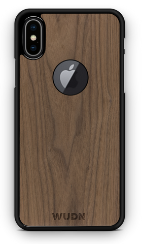 Slim Wooden Apple Logo Cut-out Case for iPhone