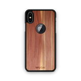 Slim Wooden Apple Logo Cut-out Case for iPhone