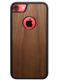 Slim Wooden Apple Logo Cut-out Case for iPhone
