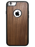 Slim Wooden Apple Logo Cut-out Case for iPhone