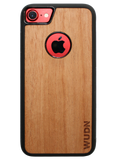Slim Wooden Apple Logo Cut-out Case for iPhone