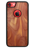Slim Wooden Apple Logo Cut-out Case for iPhone