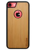 Slim Wooden Apple Logo Cut-out Case for iPhone