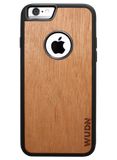 Slim Wooden Apple Logo Cut-out Case for iPhone