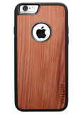 Slim Wooden Apple Logo Cut-out Case for iPhone