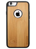 Slim Wooden Apple Logo Cut-out Case for iPhone