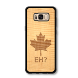 Slim Wooden Phone Case - Canada Eh? in Shimmering Maple
