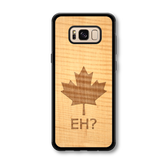Slim Wooden Phone Case - Canada Eh? in Shimmering Maple