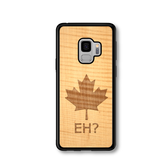 Slim Wooden Phone Case - Canada Eh? in Shimmering Maple