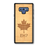 Slim Wooden Phone Case - Canada Eh? in Shimmering Maple