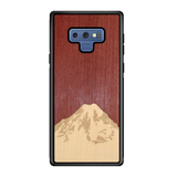 Slim Wooden Phone Case (Mt. Rainier Purple Heart Sky)