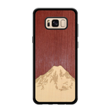 Slim Wooden Phone Case (Mt. Rainier Purple Heart Sky)