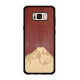 Slim Wooden Phone Case (Mt. Rainier Purple Heart Sky)