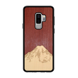 Slim Wooden Phone Case (Mt. Rainier Purple Heart Sky)
