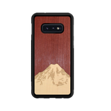 Slim Wooden Phone Case (Mt. Rainier Purple Heart Sky)