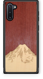 Slim Wooden Phone Case (Mt. Rainier Purple Heart Sky)