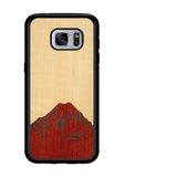 Slim Wooden Phone Case (Mt. Rainier Shimmering Maple Sky)