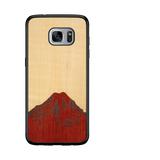 Slim Wooden Phone Case (Mt. Rainier Shimmering Maple Sky)