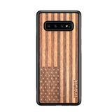 Slim Wooden Phone Case (American Flag in Mahogany)