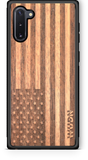 Slim Wooden Phone Case (American Flag in Mahogany)