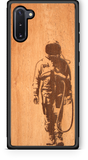 Slim Wooden Phone Case (Banksy Astronaut in Mahogany)