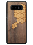 Slim Wooden Phone Case (Honeycomb Inlay with Bamboo & Black Walnut)