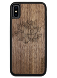 Slim Wooden Phone Case (Yoga Lotus)