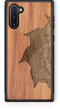 Slim Wooden Phone Case (Mandala Inlay in Cedar & Black Walnut)