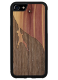 Slim Wooden Phone Case (Rock Climber Inlay)