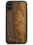 Slim Wooden Phone Case (Sawtooth Mountains Walnut Sky)
