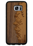 Slim Wooden Phone Case (Sawtooth Mountains Walnut Sky)