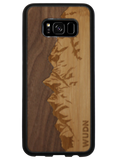 Slim Wooden Phone Case (Sawtooth Mountains Walnut Sky)