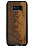 Slim Wooden Phone Case (Sawtooth Mountains Walnut Sky)